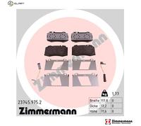 ZIMMERMANN 23745.975.2 Brake pad set