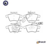 BRAKE PAD SET DISC BRAKE 23746 10 703 10 FOR VW CARAVELLE/KOMBI/Bus/Mk 2.0L 4cyl