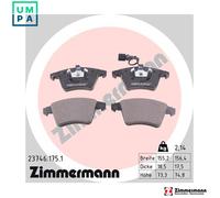 ZIMMERMANN 23746.175.1 Brake pad set