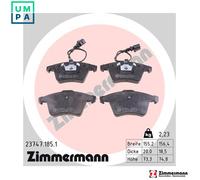 ZIMMERMANN 23747.185.1 Brake pad set