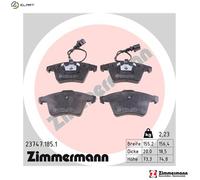 ZIMMERMANN 23747.185.1 Brake pad set