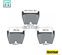 TEXTAR 2375101 Brake pad set