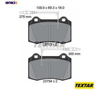 TEXTAR 2375301 Brake pad set