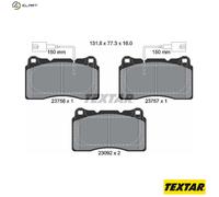 TEXTAR 2375603 Brake pad set