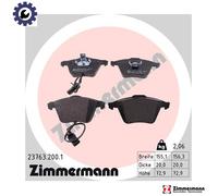 ZIMMERMANN 23763.200.1 Brake pad set