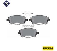 Textar Front Brake Pads fits Toyota Corolla 1.8 Flex 2376601