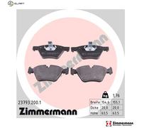BRAKE PAD SET DISC BRAKE 23793.200.1 FOR BMW N46 B20 CD 2.0L 4cyl 5 SERIES 2.5L