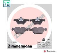 BRAKE PAD SET DISC BRAKE 23793.200.1 FOR BMW N46 B20 CD 2.0L 4cyl 5 SERIES 2.5L