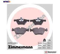 BRAKE PAD SET DISC BRAKE 23793.200.1 FOR BMW N46 B20 CD 2.0L 4cyl 5 SERIES 2.5L