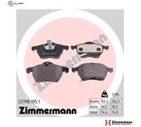 ZIMMERMANN 23798.195.1 Brake pad set