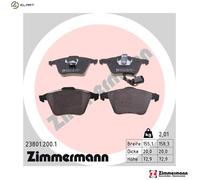 ZIMMERMANN 23801.200.1 Brake pad set
