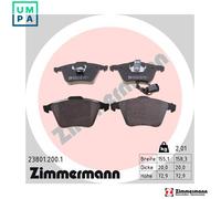 ZIMMERMANN 23801.200.1 Brake pad set