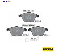 Brake Pads Set 2380101 Front Textar 1K0698151B 1K0698151P 1K0698151B 1K0698151B