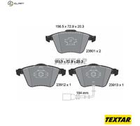 Textar Front Brake Pads Set 2380101 Full Set of 4 1K0698151B/1K0698151P