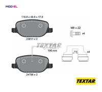 BRAKE PAD SET DISC BRAKE 2381101 FOR ALFA ROMEO GIULIETTA/Hatchback/Van 2.0L