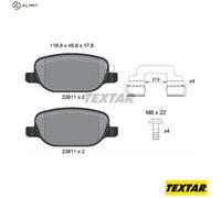 BRAKE PAD SET DISC BRAKE 2381103 FOR ALFA ROMEO 939 B1.000 1.7L 4cyl 2.4L 5cyl