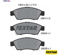 TEXTAR 2381701 Brake pad set