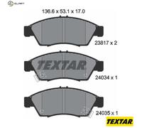 TEXTAR 2381701 Brake pad set