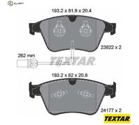 Textar Front Brake Pads fits Bentley Continental Flying Spur 2382201