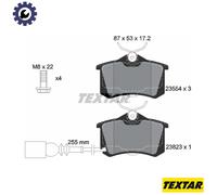 Brake pads 2382301 TEXTAR for VW SEAT