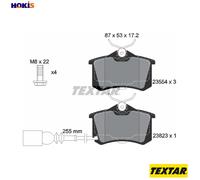 Brake pads 2382301 TEXTAR for VW SEAT