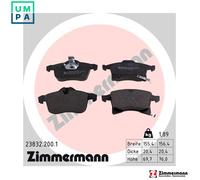 ZIMMERMANN 23832.200.1 Brake pad set