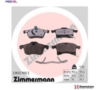 Brake pads 23832.900.2 ZIMMERMANN for OPEL CHEVROLET