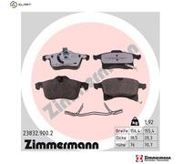 Brake pads 23832.900.2 ZIMMERMANN for OPEL CHEVROLET
