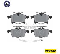 Textar 2383204 Front Axle Disc Brake Pad Set Fits Opel Vauxhall