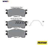 Genuine OE Textar Brake Pads Full Set Of 4 Front With Accessories 2384504