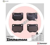 BRAKE PAD SET DISC BRAKE 23850.160.1 FOR SUBARU EJ22 2.2L EJ255 2.5L 4cyl