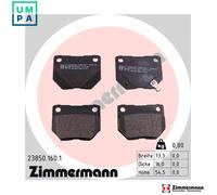 BRAKE PAD SET DISC BRAKE 23850.160.1 FOR SUBARU EJ22 2.2L EJ255 2.5L 4cyl