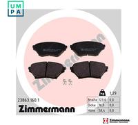 ZIMMERMANN 23863.160.1 Brake pad set