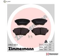 ZIMMERMANN 23863.160.1 Brake pad set