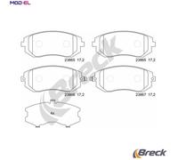 BRAKE PAD SET DISC BRAKE 23865 00 701 00 FOR SUBARU B3/Hatchback OUTBACK BRZ