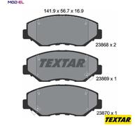 BRAKE PAD SET DISC BRAKE 2386801 FOR ACURA HONDA K24Z7 2.4L K24V7 2.4L 4cyl ILX