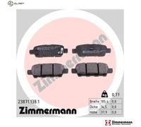 ZIMMERMANN 23871.138.1 Brake pad set