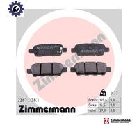 ZIMMERMANN 23871.138.1 Brake pad set