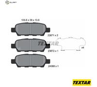 Brake Pads Set Rear Textar 2387101 4586001 44060AM485 440608H385 410601408R