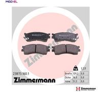 ZIMMERMANN 23873.160.1 Brake pad set