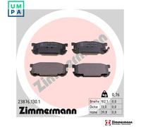 ZIMMERMANN 23876.130.1 Brake pad set