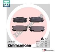 ZIMMERMANN 23876.130.1 Brake pad set