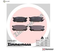 BRAKE PAD SET DISC BRAKE 23876.130.1 FOR MAZDA ROADSTER/II MX-5/Mk MIATA 1.8L