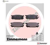 ZIMMERMANN 23876.130.1 Brake pad set