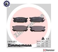 ZIMMERMANN 23876.130.1 Brake pad set