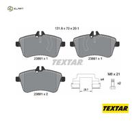 BRAKE PAD SET DISC BRAKE 2388101 FOR MERCEDES-BENZ M266.960/980 2.0L 4cyl