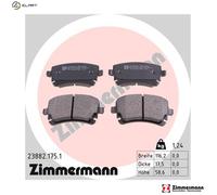 ZIMMERMANN 23882.175.1 Brake pad set