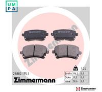 ZIMMERMANN 23882.175.1 Brake pad set