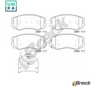 2x ✅Fits BRECK 23891 00 701 10 Brake Pad Set, disc brake 23891 00 70 ⭐UK Seller⭐