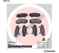 BRAKE PAD SET DISC BRAKE 23891.170.1 FOR HYUNDAI G4ED 1.6L 4cyl ELANTRA
